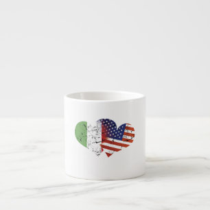 Italië vlag VS vlag Italiaanse onafhankelijkheids Espresso Kop