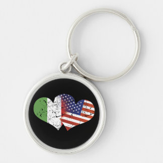 Italië vlag VS vlag Italiaanse onafhankelijkheidsd Sleutelhanger