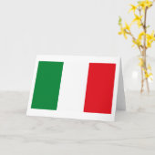 Italië Vlag Wenskaart Kaart (Gele Bloem)