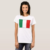 Italië Vlag x kaart T-Shirt (Voorkant volledig)