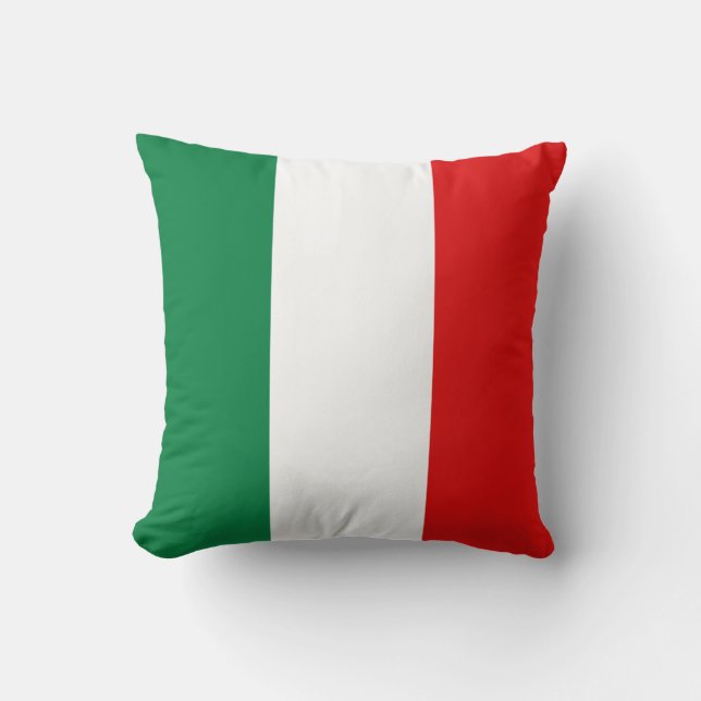 Italië Vlag x Vlag Kussen (Voorkant)