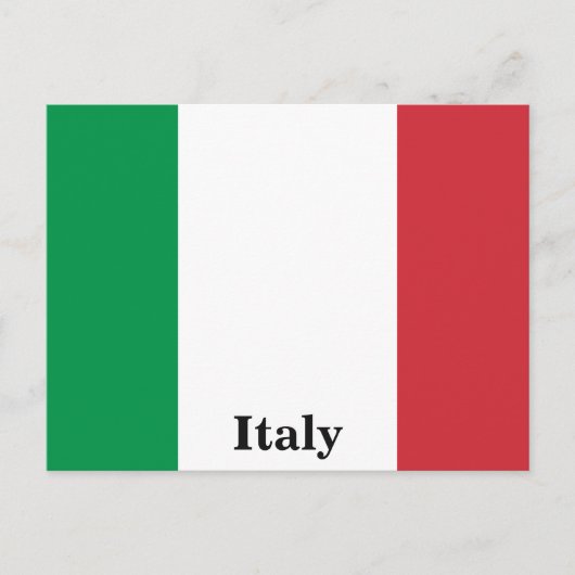  Italië Vlagerreistoerisme Briefkaart (Voorkant)