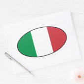 Italië Vlaggen Oval Sticker (Envelop)