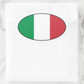Italië Vlaggen Oval Sticker (Tas)