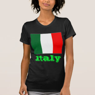 Italië vlaggen vrouwen t-shirt
