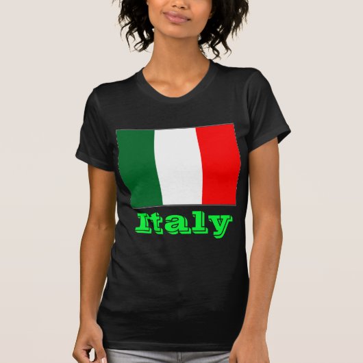 Italië vlaggen vrouwen t-shirt (Voorkant)