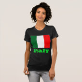 Italië vlaggen vrouwen t-shirt (Voorkant volledig)