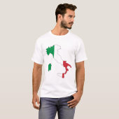 ITALIË - VLAGKAART/ROME/CREST/COLOREN T-SHIRT (Voorkant volledig)