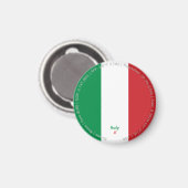 Italië Vlagmagneet Magneet (Voorkant / Achterkant)
