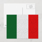 Italië Vlagslang Briefkaart (Voorkant / Achterkant)
