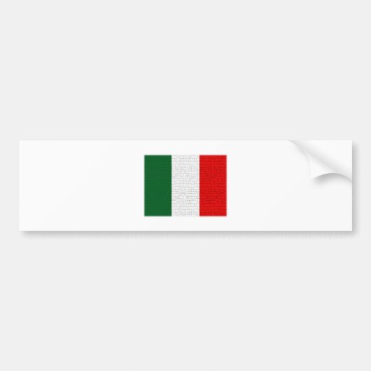 Italië Vlagslang Bumpersticker (Voorkant)