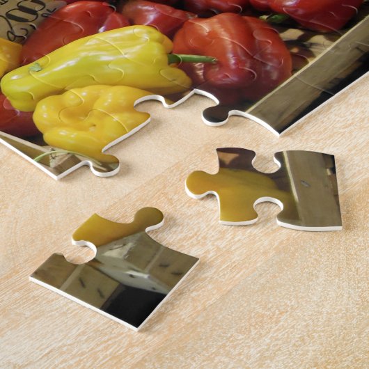 Italië Voedselmarkt Puzzle Legpuzzel (Zijkant)