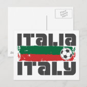 Italië Voetbal Briefkaart (Voorkant / Achterkant)