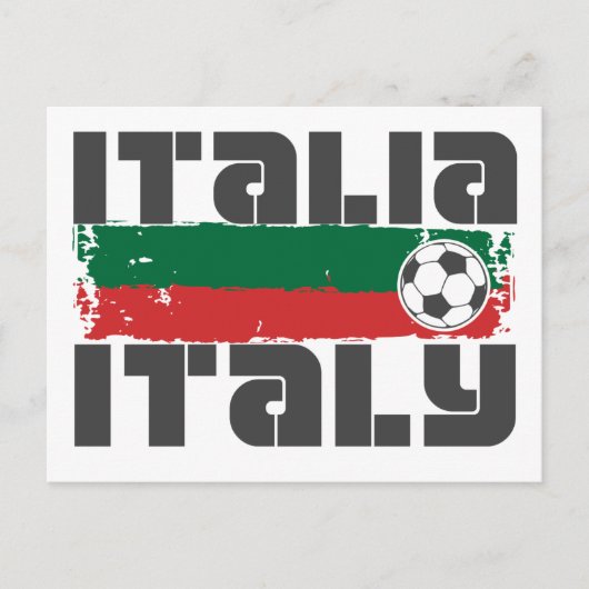 Italië Voetbal Briefkaart (Voorkant)