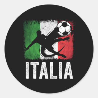 Italië Voetbal Fan Jersey Ronde Sticker
