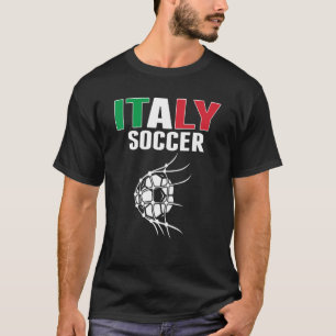 Italië Voetbal in netto Italiaans Football Su T-shirt