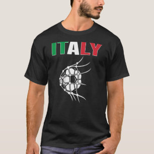 italië Voetbal in nettodoelstelling steun Italiaan T-shirt