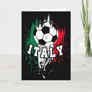 Italië Voetbal Italiaans Voetbal Italië T-shirt Kaart