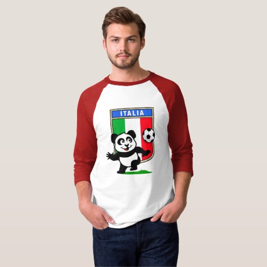 Italië Voetbal (lichte shirten) T-shirt (Voorkant volledig)