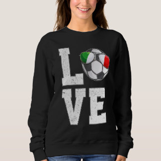 Italië Voetbal Liefde Italiaanse Fan vlag Trui
