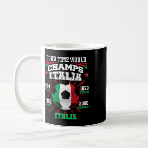 Italië Voetbal Met Beker Jaren Voor Italia Voetbal Koffiemok