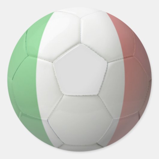 Italië Voetbal Ronde Sticker (Voorkant)