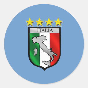 Italië Voetbal Ronde Sticker