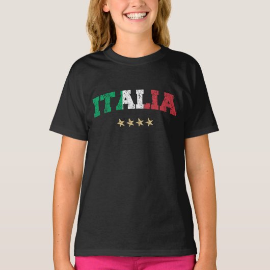 Italië Voetbal Shirt Football Fan (Voorkant)