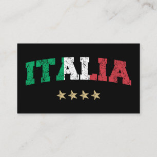 Italië Voetbal Shirt Football Fan Visitekaartje