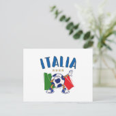 Italië Voetbal vlag 4 sterren Briefkaart (Staand voorkant)