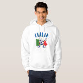 Italië Voetbal vlag 4 sterren Hoodie (Voorkant volledig)