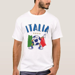 Italië Voetbal vlag 4 sterren T-shirt