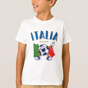Italië Voetbal vlag 4 sterren T-shirt