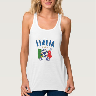 Italië Voetbal vlag 4 sterren Tanktop