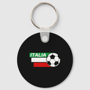 Italië Voetbalshirt. Italiaanse vlag kleuren voetb Sleutelhanger