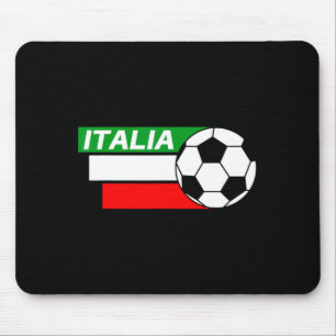 Italië Voetbalshirt Italiaanse Vlag Kleuren Voetba Muismat