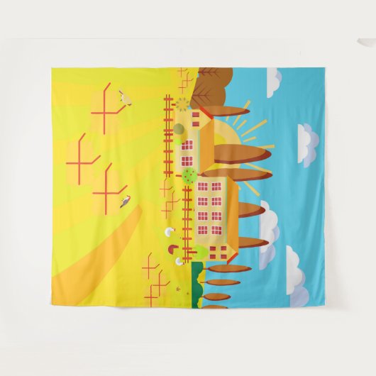 Italië Wandkleed (Voorkant (horizontaal))