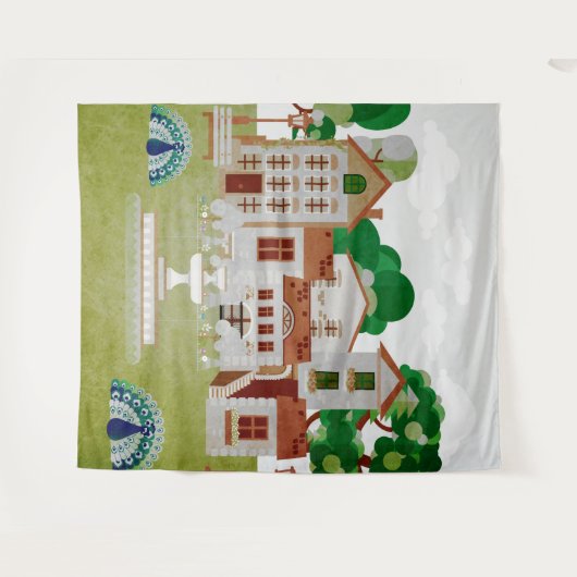 Italië Wandkleed (Voorkant (horizontaal))