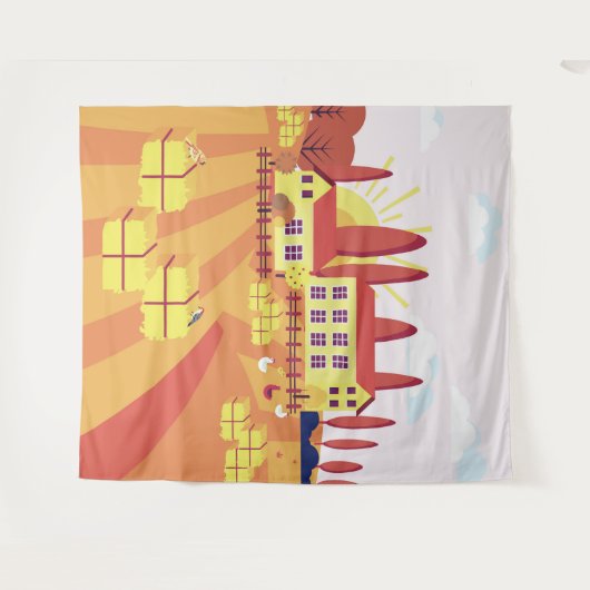 Italië Wandkleed (Voorkant (horizontaal))