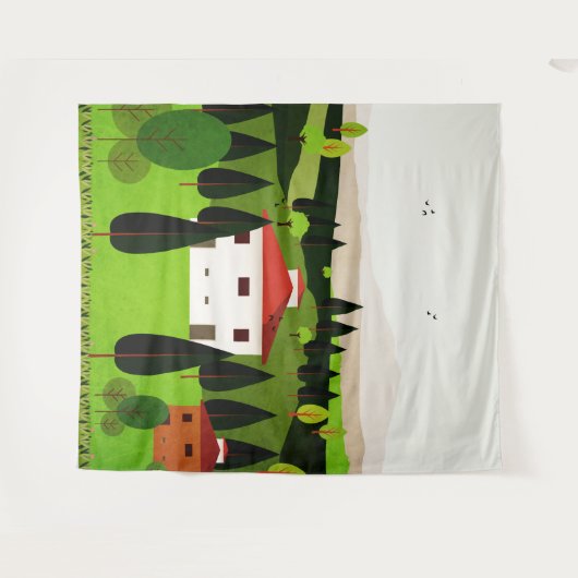 Italië Wandkleed (Voorkant (horizontaal))