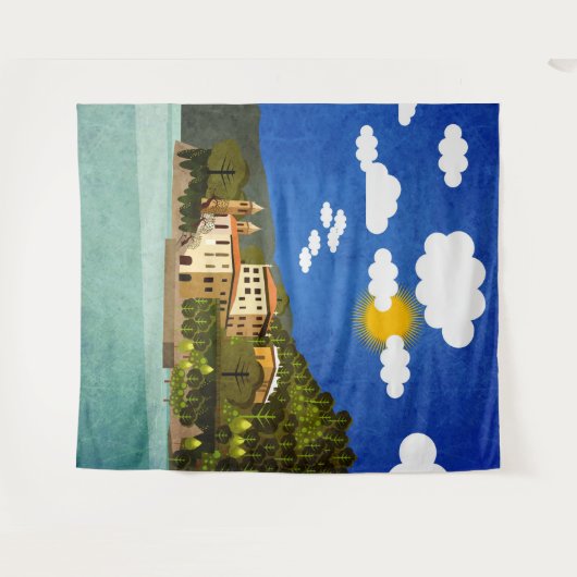 Italië Wandkleed (Voorkant (horizontaal))