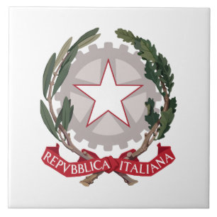 Italië Wapen wapens landsymbool vlag embleem Itali Tegeltje