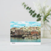  Italië, Waterfront, Cagliari Briefkaart (Staand voorkant)