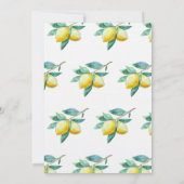 Italië Weddenschap, Lemon en Olijfthema Kaart (Achterkant)