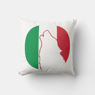 Italië Wolf Italiaanse nationale dierenvlag Kussen