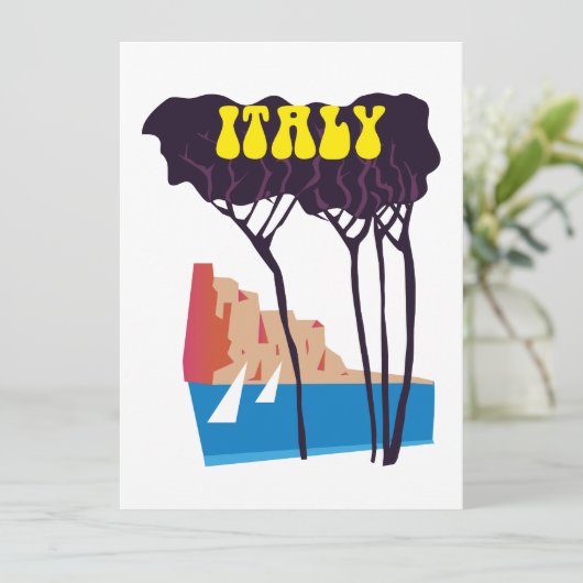Italië  zeilreisposter (Staand voorkant)