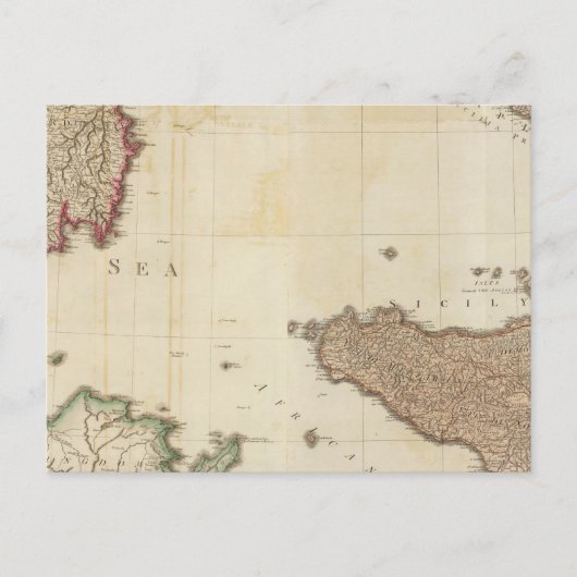 Italië Zuid Briefkaart (Voorkant)