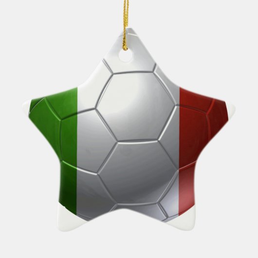 Italien-Ball Keramisch Ornament (Voorkant)