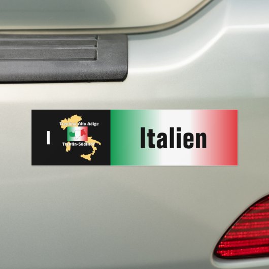 Italien - Italia Autoaufkleber Bumpersticker (Op auto)