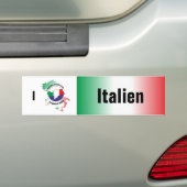 Italien - Italia Autoaufkleber Bumpersticker (Op auto)